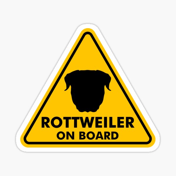 Rottweiler on Board Sticker