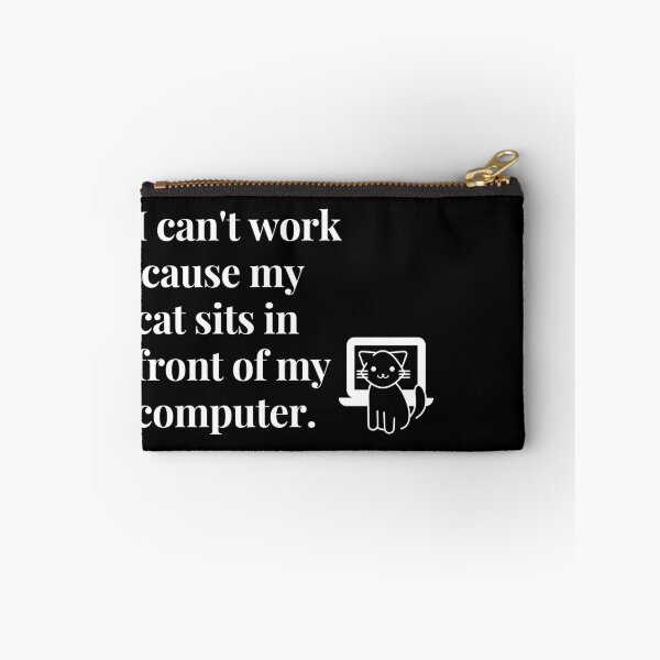 Item preview, My cat sits in front of my computer - Needy Cat designed and sold by codingpotato.