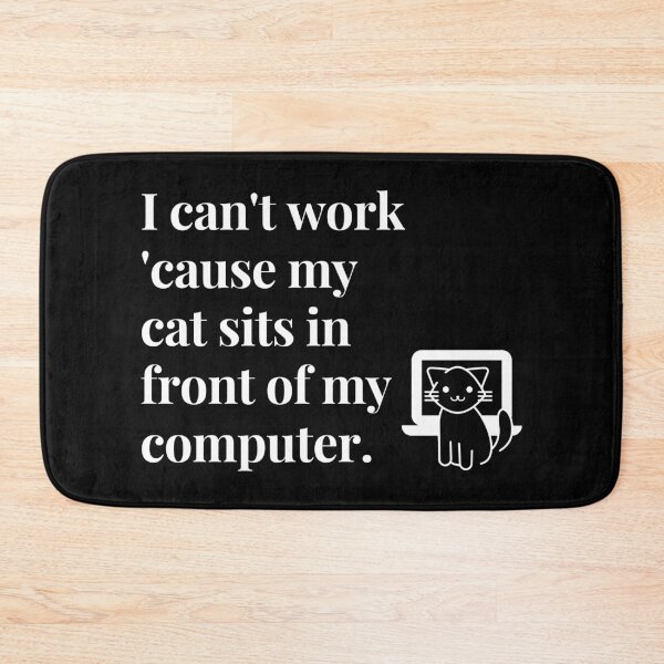 Item preview, My cat sits in front of my computer - Needy Cat designed and sold by codingpotato.