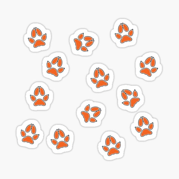Bunke af fuzzy smuk foxhole court paws" Sticker by aliceofspades | Redbubble