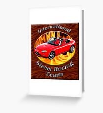 Mazda MX-5 Miata Street Racing Team Greeting Card