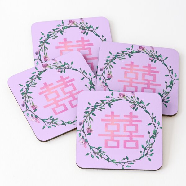 Item preview, Double happiness in lilac  designed and sold by ArtofYay.