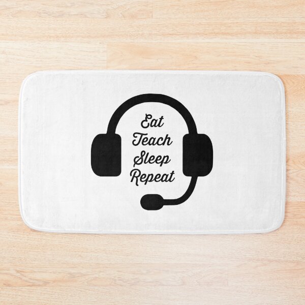 Item preview, Eat Teach Sleep Repeat | Teach Online | ESL Teacher | Distance Learning designed and sold by RocketPunchSC.