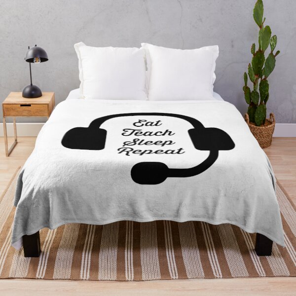 Item preview, Eat Teach Sleep Repeat | Teach Online | ESL Teacher | Distance Learning designed and sold by RocketPunchSC.