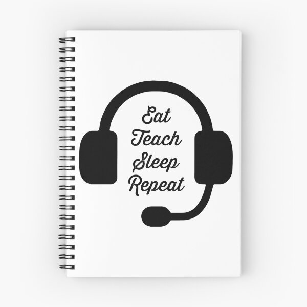Item preview, Eat Teach Sleep Repeat | Teach Online | ESL Teacher | Distance Learning designed and sold by RocketPunchSC.