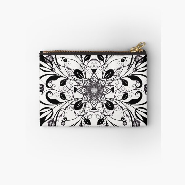 Item preview, Black and White Flower Mandala designed and sold by AmandasCC.