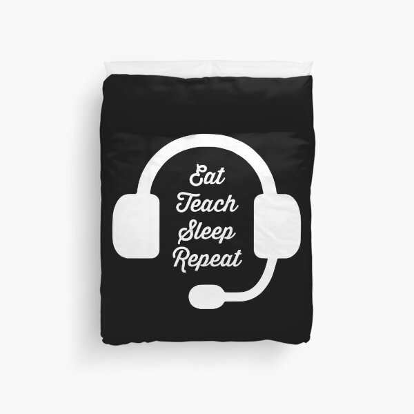 Item preview, Eat Teach Sleep Repeat | Teach Online | ESL Teacher | Distance Learning | II designed and sold by RocketPunchSC.