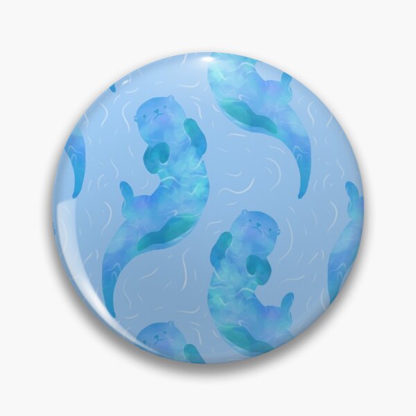 Item preview, Ice Blue River Otter Swimming designed and sold by SwaDesign.