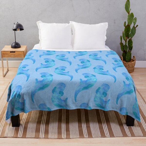 Item preview, Ice Blue River Otter Swimming designed and sold by SwaDesign.