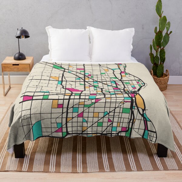 Item preview, Milwaukee, Wisconsin Street Map designed and sold by A Deniz Akerman.