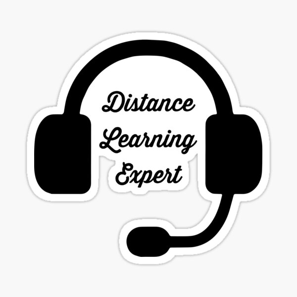 Distance Learning Expert | Teach Online | ESL Teacher | Virtual School Sticker