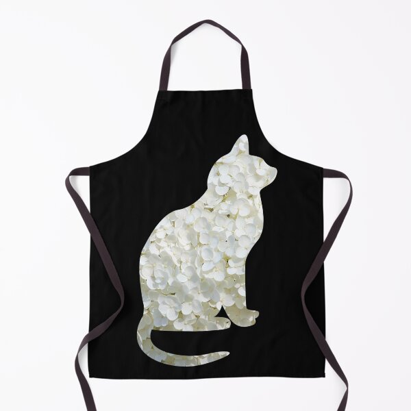 Item preview, Cat silhouette in white flowers designed and sold by Astralia.