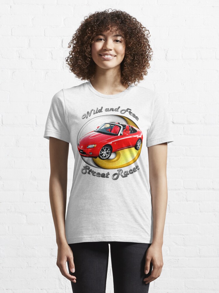 Alternate view of Mazda MX-5 Miata Wild and Free Essential T-Shirt