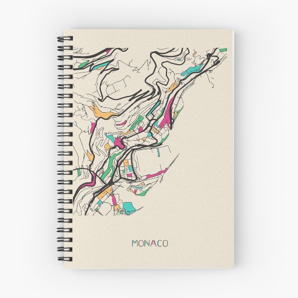 Item preview, Monaco Street Map designed and sold by A Deniz Akerman.