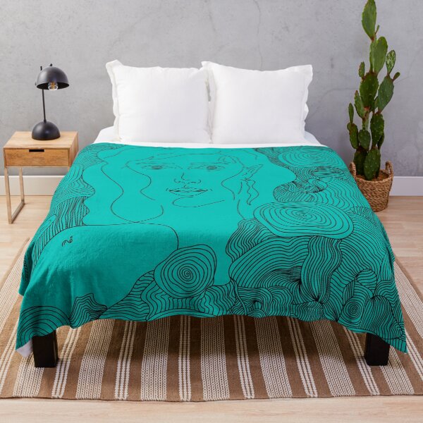 Item preview, Soy hermosa Doodle art Teal designed and sold by fakehasajid.