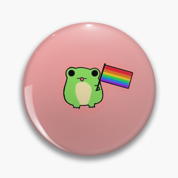 Pansexual Pride Frog Pin in Pan LGBT+ Flag Colors | Chibi Superhero Enamel  Gay Frog Pin