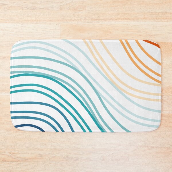 Item preview, Blue Orange Wavy Line Pattern designed and sold by oeschi.