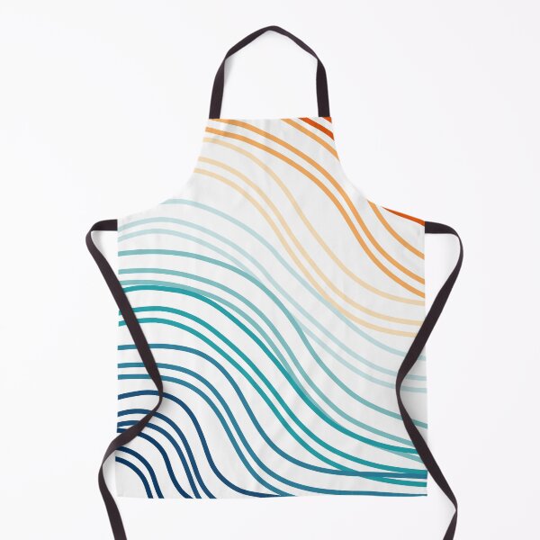 Item preview, Blue Orange Wavy Line Pattern designed and sold by oeschi.