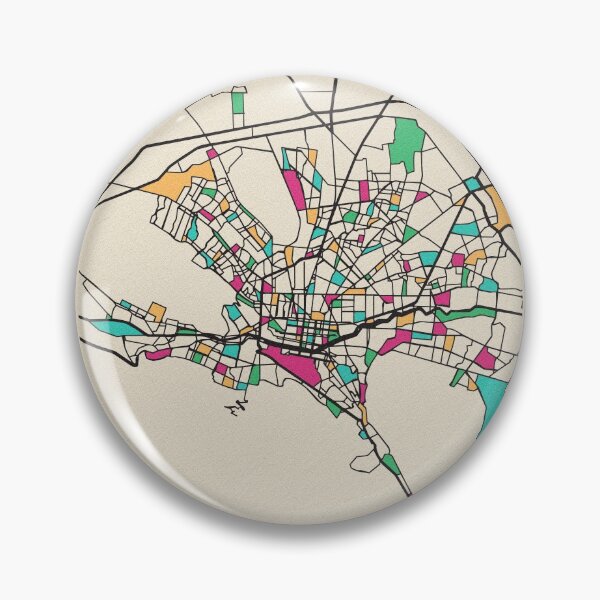 Item preview, Monterrey, Mexico Street Map designed and sold by A Deniz Akerman.