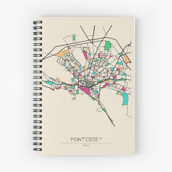 Item preview, Monterrey, Mexico Street Map designed and sold by A Deniz Akerman.