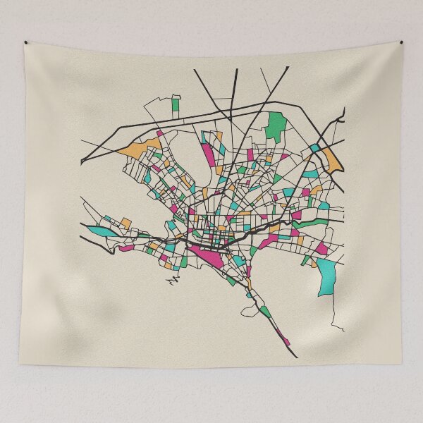Item preview, Monterrey, Mexico Street Map designed and sold by A Deniz Akerman.