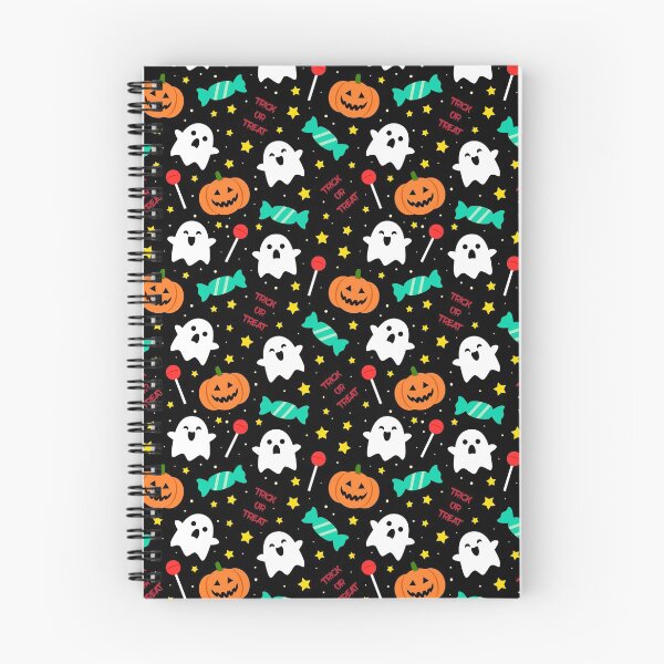 Item preview, Spookyboo - Halloween Pattern - Black designed and sold by ranchi.