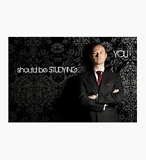 Go Study-Mycroft Holmes v2 Photographic Print