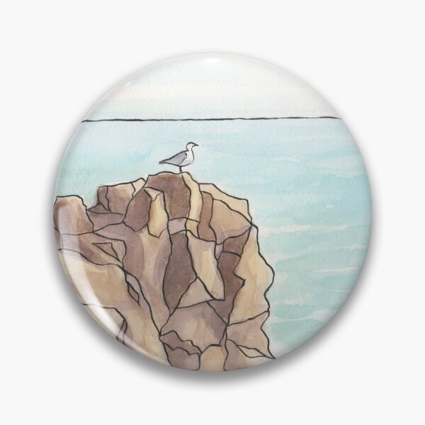 Item preview, Seagull on rock - Lanzarote designed and sold by cjnconway.