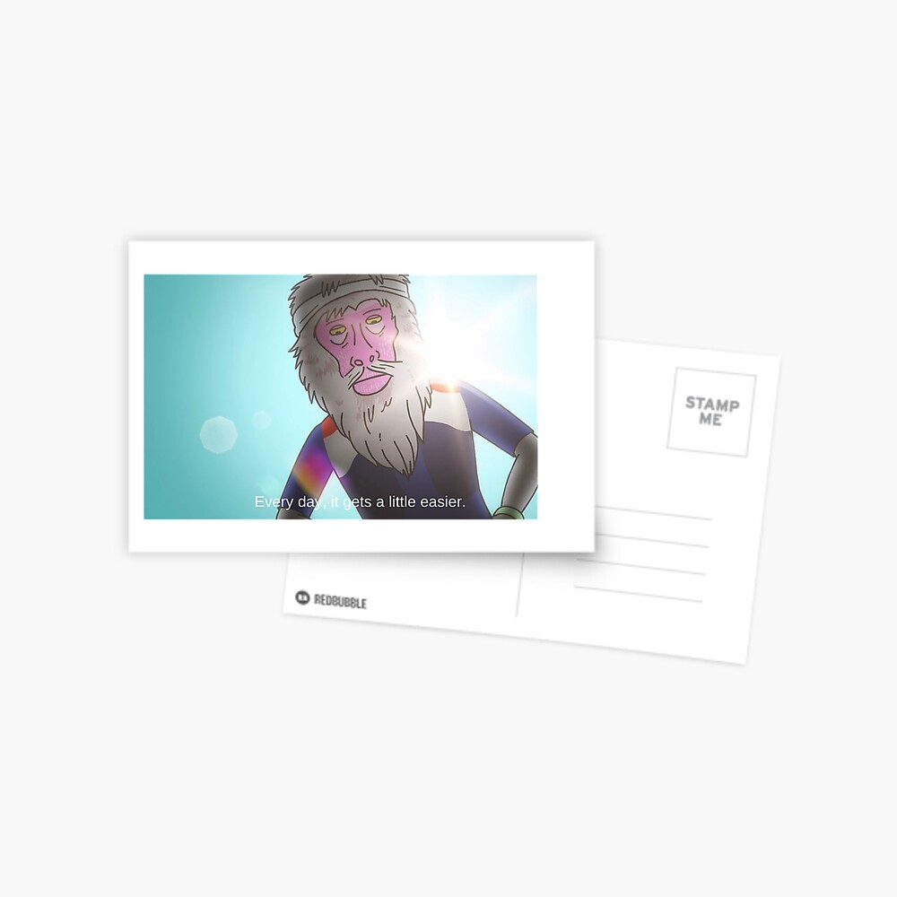 "everyday, it gets a little easier" Postcard by imsocoolanh | Redbubble