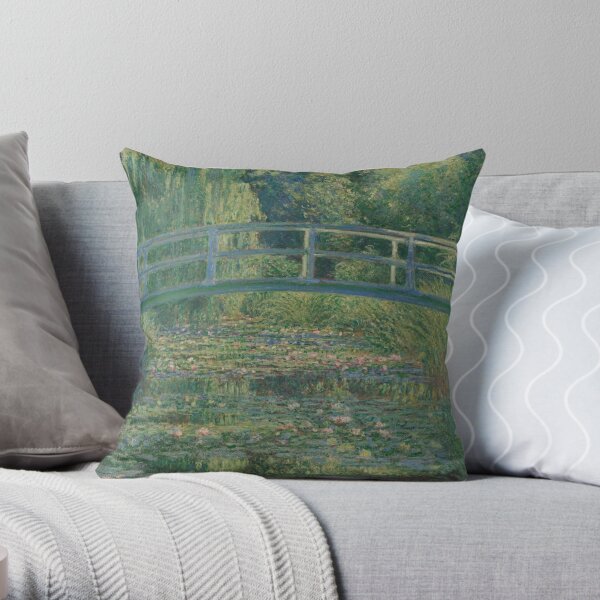 The Water Liliy Pond Throw Pillow
