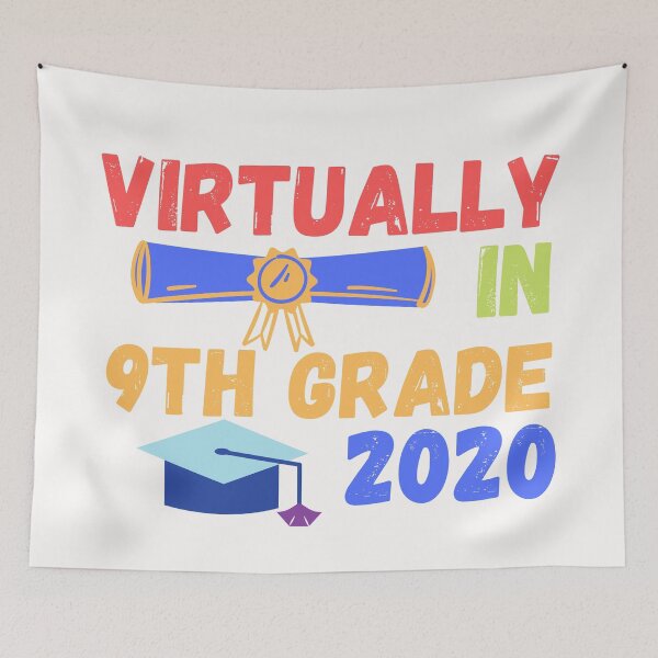 Item preview, Virtually in 9th grade quote Funny primary school saying designed and sold by OneTimeEngineer.