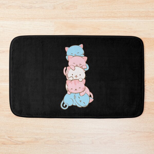 Item preview, Transgender Pride Flag Cute Kawaii Cats Subtle LGBTQ Trans Pride designed and sold by Irene Koh.
