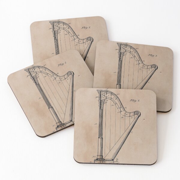Item preview, Vintage Harp Patent designed and sold by JoolyA.