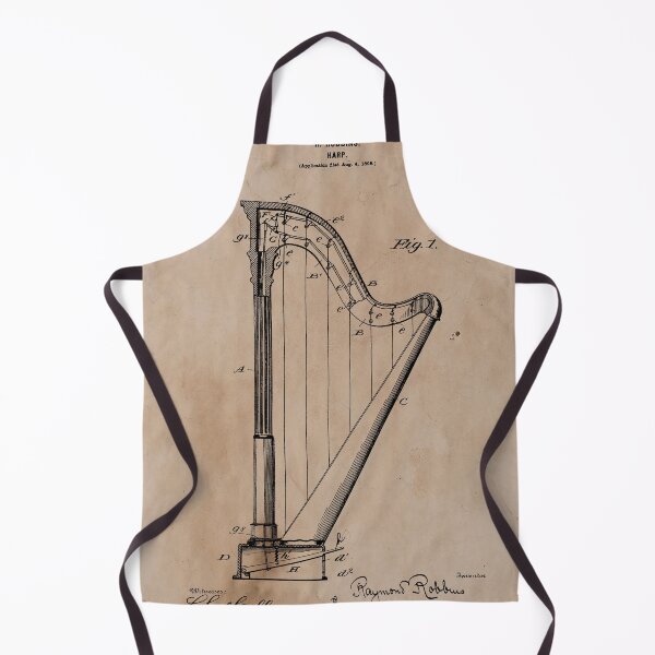 Item preview, Vintage Harp Patent designed and sold by JoolyA.