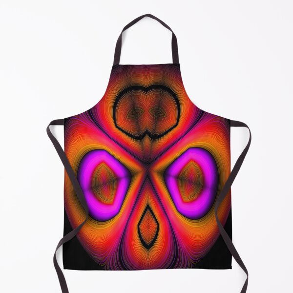 Item preview, abstract neon orange oval face designed and sold by Astralia.