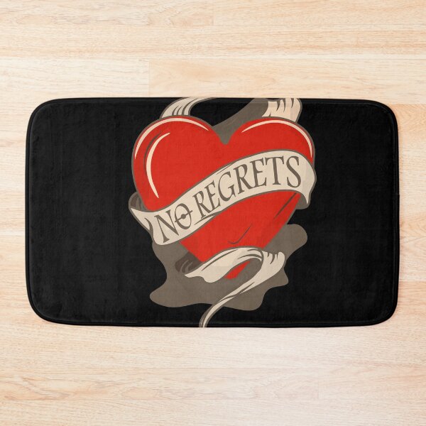 Item preview, Tattoo Heart no regrets designed and sold by Jill-Zone.