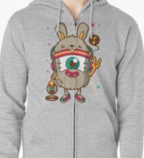 Sudadera con capucha y cremallera Weird DJ