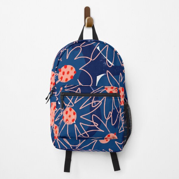 Item preview, Flower Pop Print // Bold Blue Floral Pattern designed and sold by fossdesign.