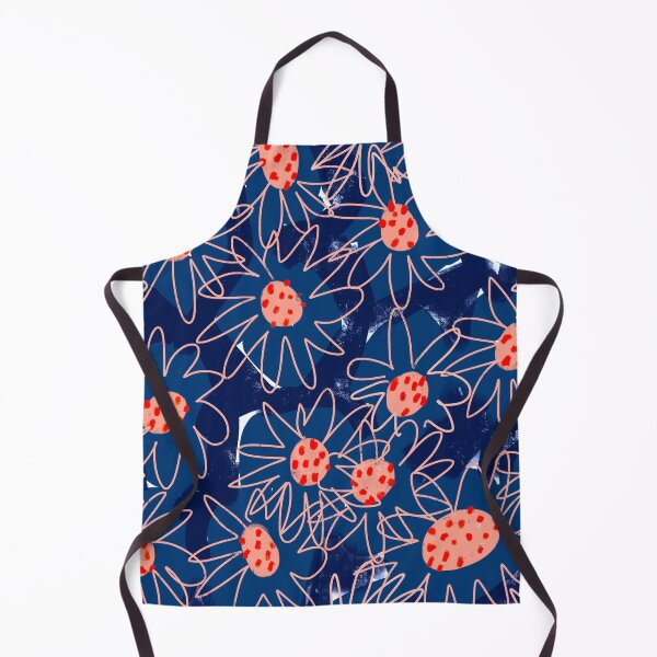 Item preview, Flower Pop Print // Bold Blue Floral Pattern designed and sold by fossdesign.