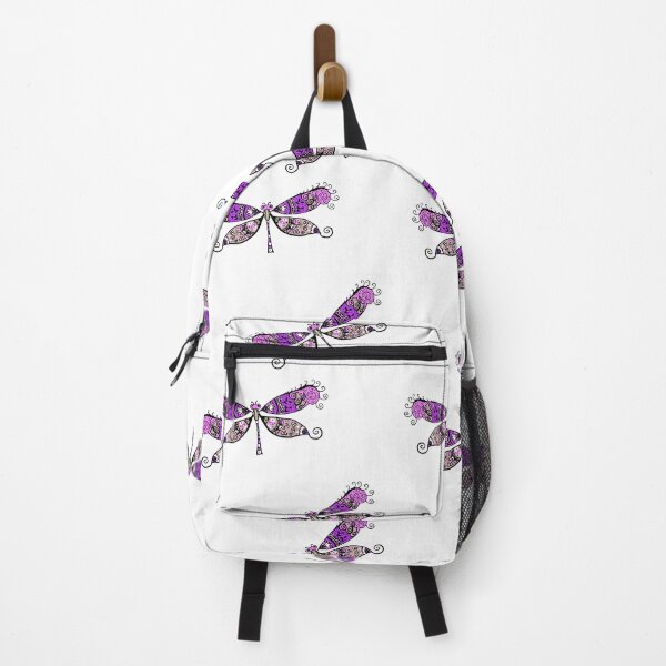 Item preview, Purple Folk Art Dragonflies designed and sold by LoveTypes.