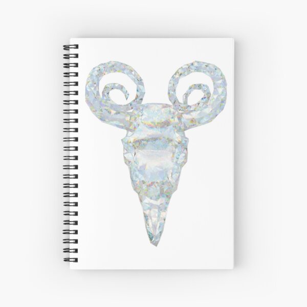 Shiny Crystal Capricorn head Spiral Notebook