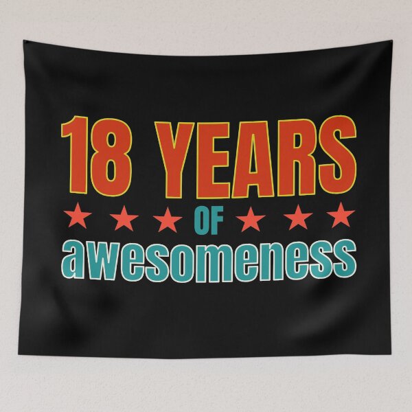 Item preview, 18th Birthday: 18 years of awesomeness designed and sold by PlusAdore.