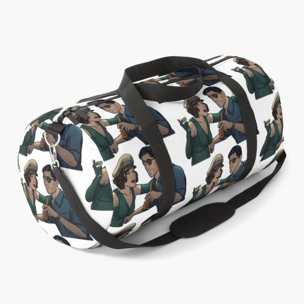 Archer With Eyepatch Drinking With Cheryl Archer Island Archer Funny Duffle Bag