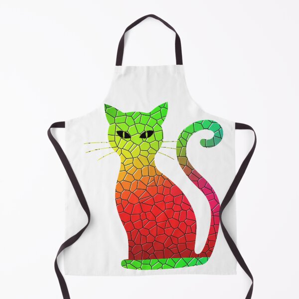 Item preview, cat silhouette mosaic pattern designed and sold by cathelkav.
