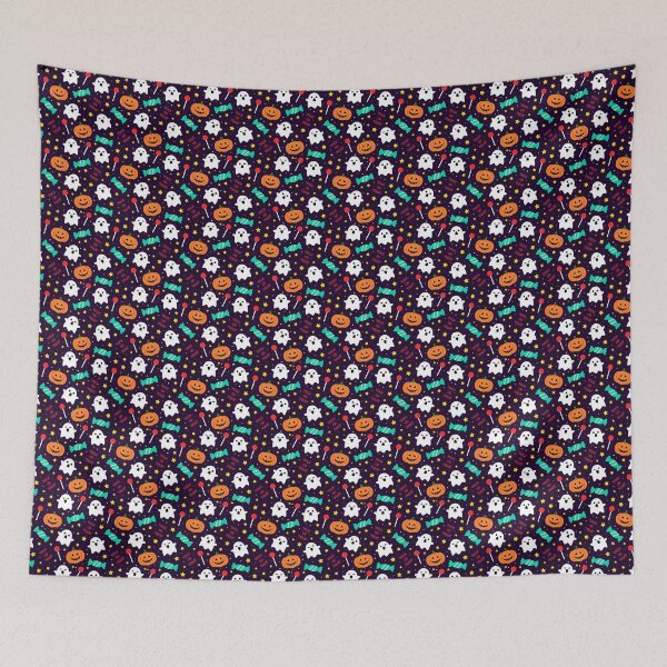 Item preview, Spookyboo - Halloween Pattern - Purple designed and sold by ranchi.