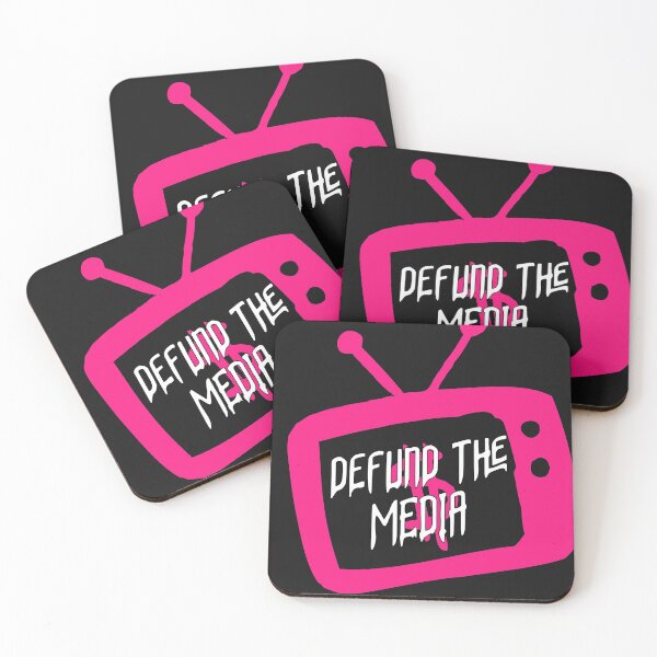 Item preview, DEFUND THE MEDIA pink designed and sold by ephimeral.