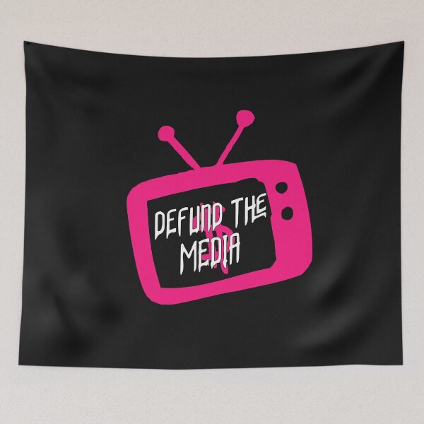Item preview, DEFUND THE MEDIA pink designed and sold by ephimeral.