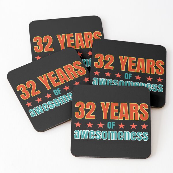 Item preview, 32nd Birthday: 32 years of awesomeness designed and sold by PlusAdore.