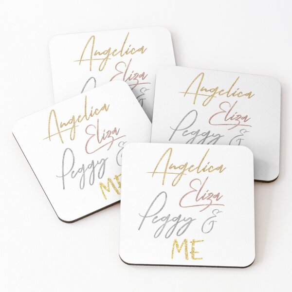 Item preview, angelica, eliza, peggy and me in gold, pink and silver glitters designed and sold by violetcho.