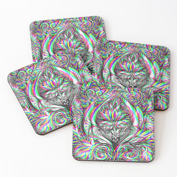 Item preview, Trippy flowers pattern designed and sold by Shazmond.